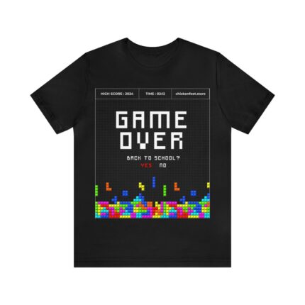 Gamer Boy Shirt Game Over Back 2 School - Yes