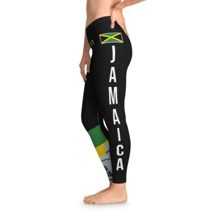Workout Pants JAMAICA National Unisex Black Leggings