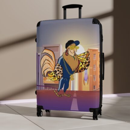 Graphic Chicken Gangsta Travel Luggage Set Suitcase