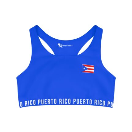 Blue Seamless Sports Bra Puerto Rico
