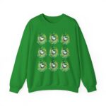 St. Patrick’s Day Sweatshirt – Chicken Graphic Pattern